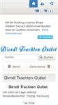 Mobile Screenshot of dirndl-trachten.com